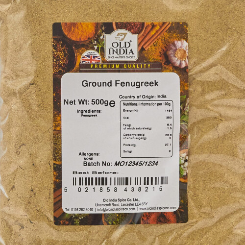 Old India Ground Fenugreek 500g 1