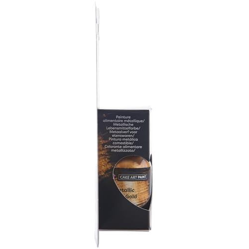Rainbow Dust Cake Art Paint, Metallic Light Gold - 25ml 2