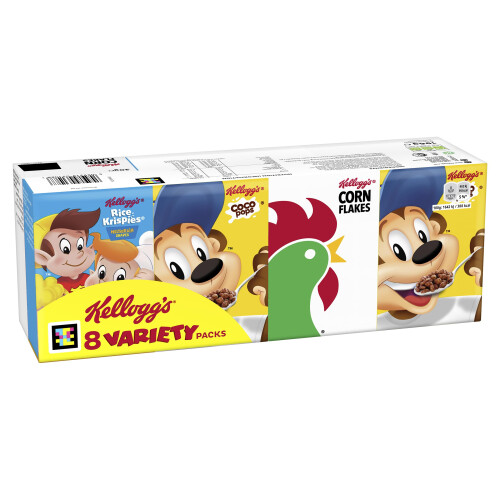 Kellogg's Breakfast Cereal Variety Pack Boxes, 196g 1