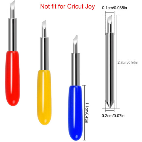 Gebildet Replacement Blades for Cricut Explore Air, Maker, Expression Vinyl Cutting Machines (30pcs, Multi-Colored) 2