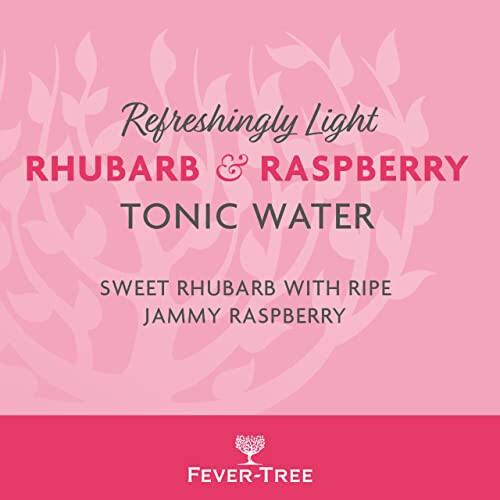 Fever-Tree Rhubarb & Raspberry Refreshingly Light Tonic Water, 500ml 2