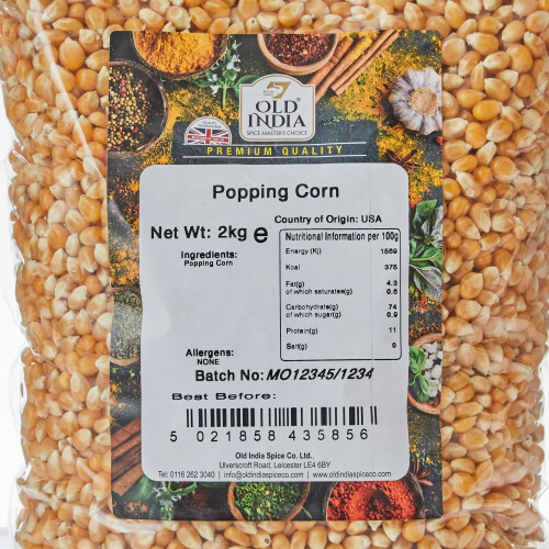 Old India Popping Corn 2Kg 1