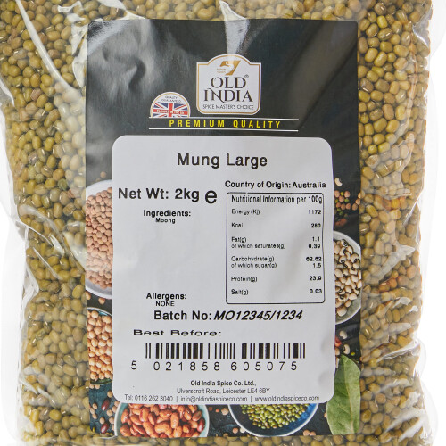 Old India Mung Large 2kg 1