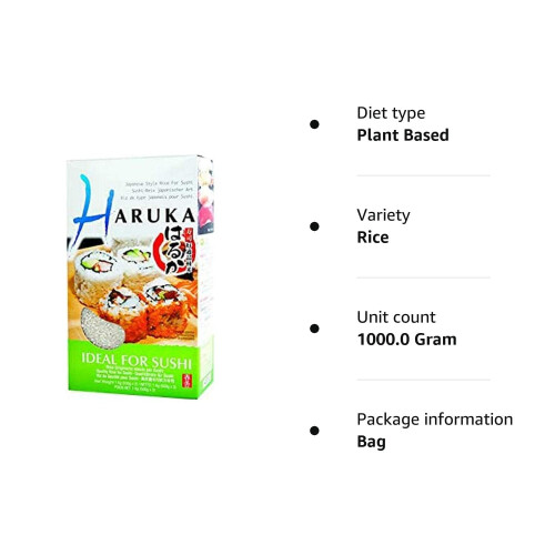 HARUKA Sushi Rice, 1kg 2