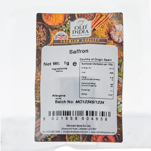 Old India Saffron 1g 1