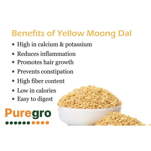 Puregro Yellow Moong Dal 500g 1