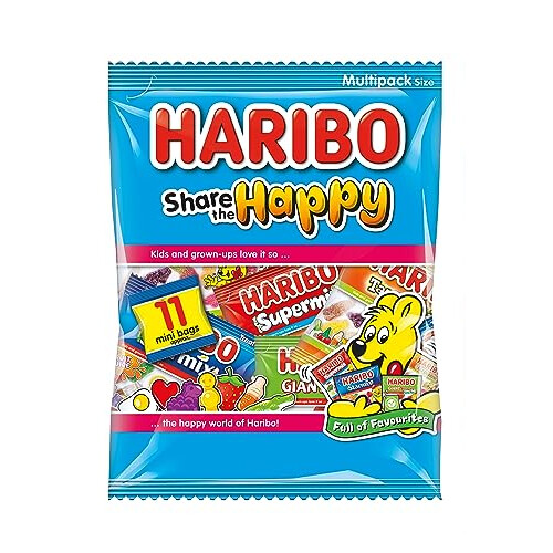 Haribo HARIBO Share The Happy Multipack Sweets Bag Black 1