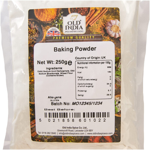 Old India Baking Powder 250g 1