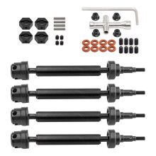 (Black) RC Car Front/Rear Universal Rotating Shaft CVD for ARRMA 1/10 3S NEW BIG ROCK V3
