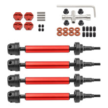 (Red) 1/10 RC Car CVD Drive Shafts Front/Rear Universal for ARRMA 3S NEW BIG ROCK V3