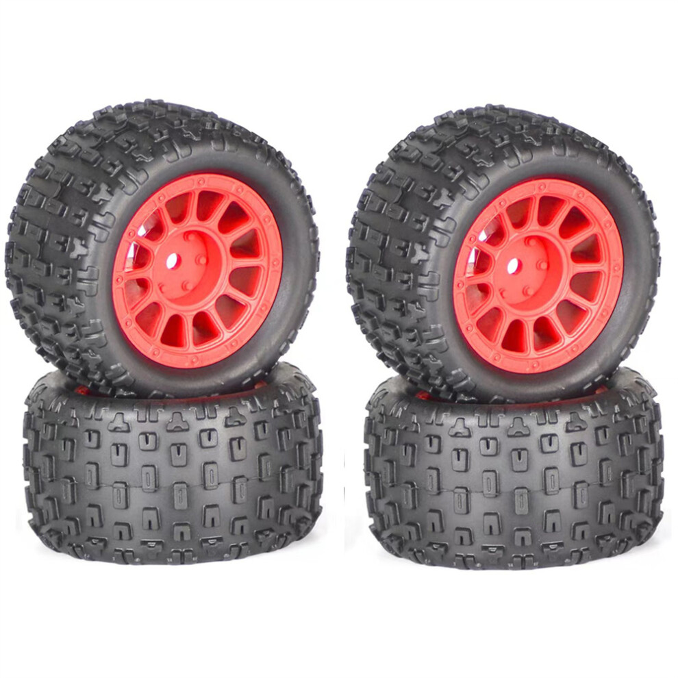 (Red) Replacement Plastic Tyres For 1/18 Rc Car For Arrma Typhon Grom Granite Red 320997467991