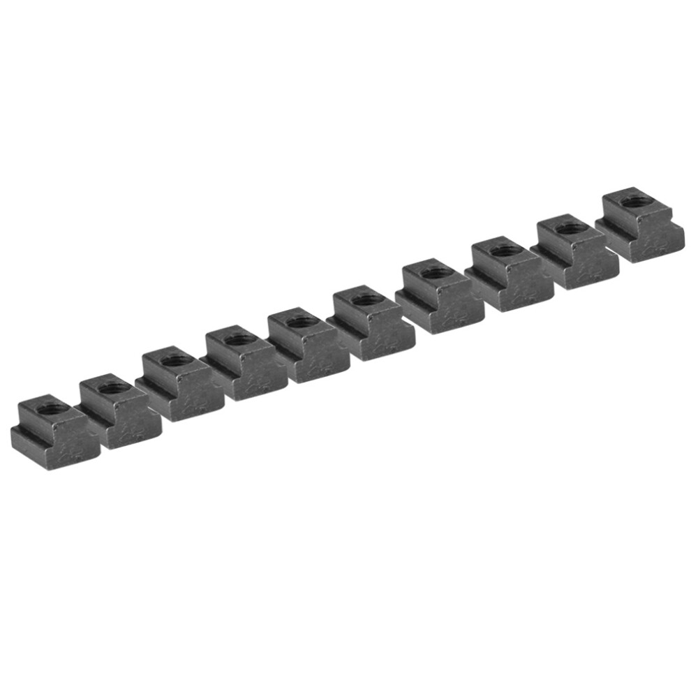 10Pcs Black Oxide Grade 8.8 T-Slot Nut M10 Thread 4621393808835