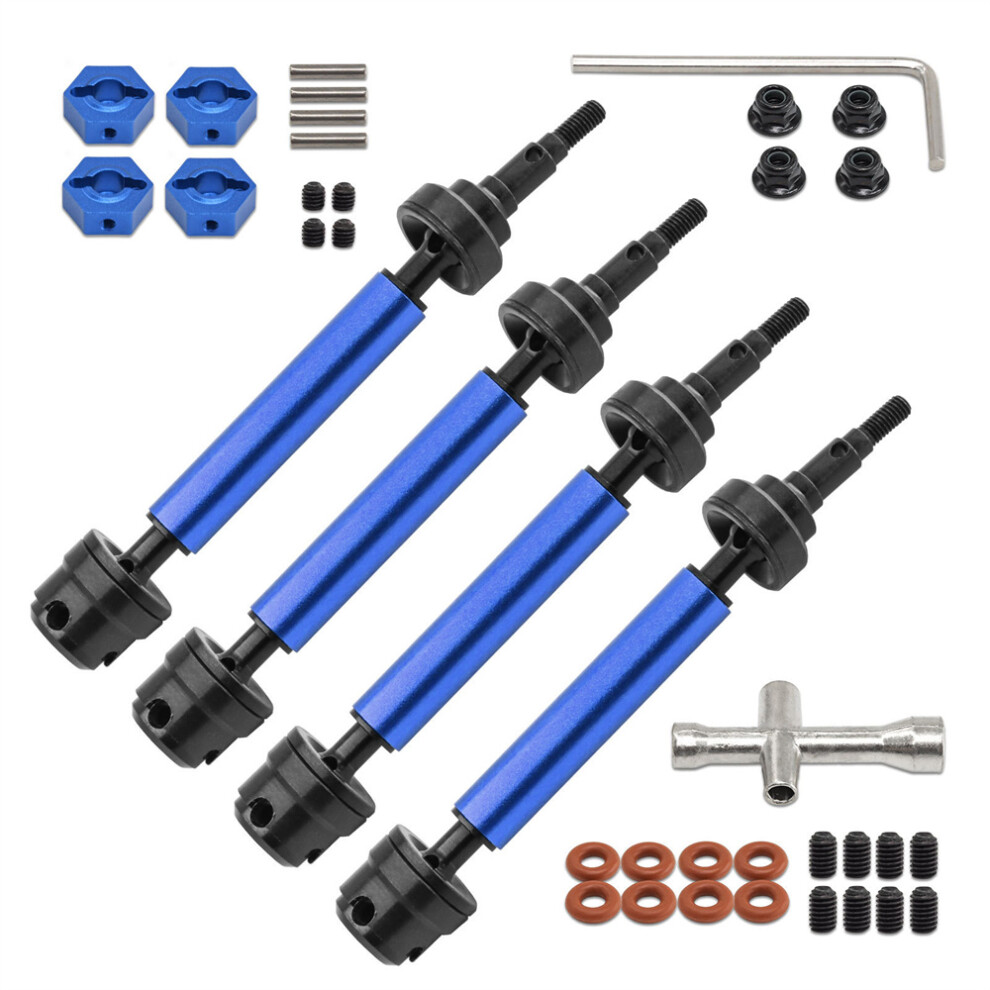 (Blue) Rc Car Front/Rear Universal Rotating Shaft Cvd For Arrma 1/10 3S Senton Typhon Blue 320997466840