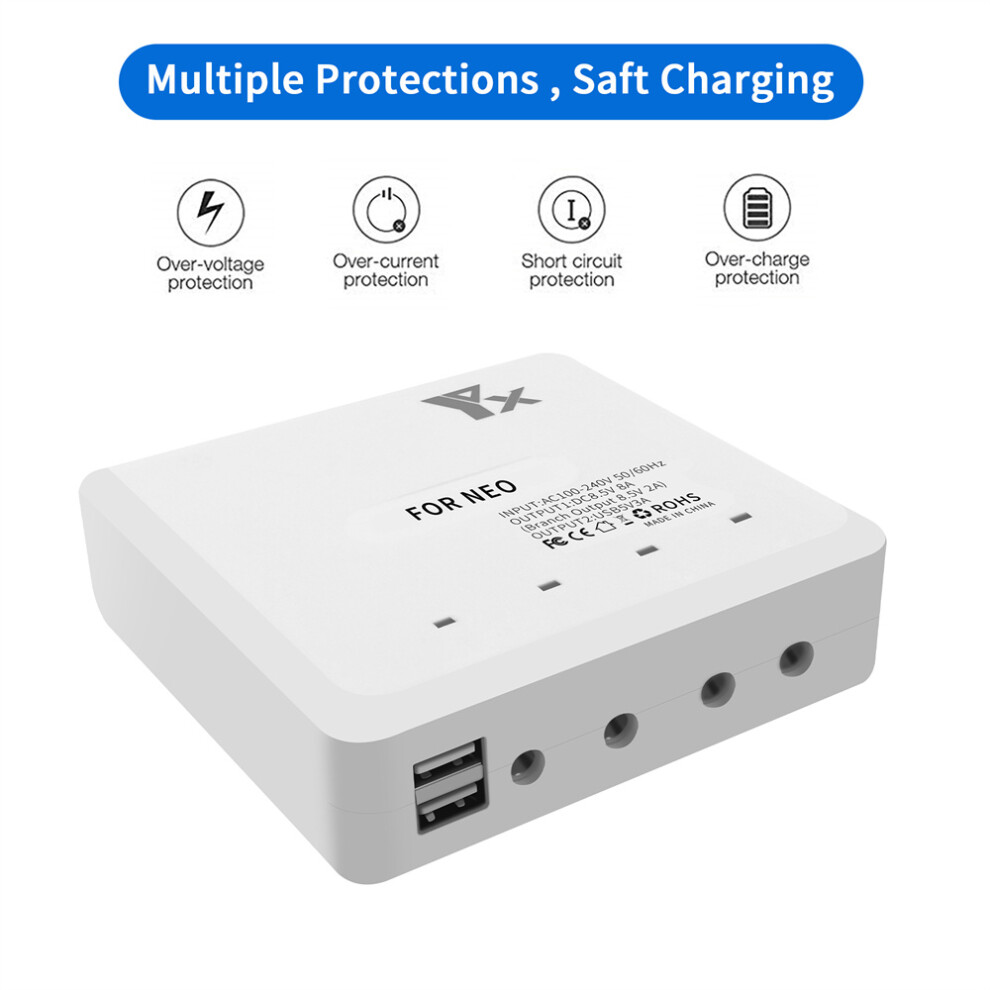 6 In 1 Smart Usb Mini Fast Battery Charger Hub For Dji Neo Drone Accessories 320997465430