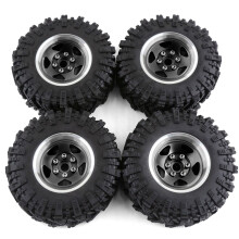 (B) 4pcs 1/12 RC Car Upgrade Rubber Tyre + Trail Kit for MJX H12Y RC Car Parts