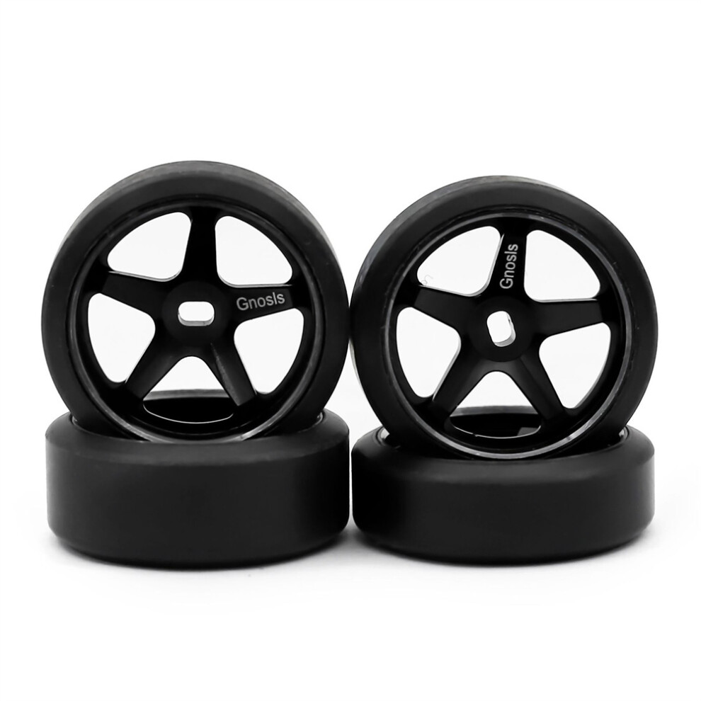 (2.5?? ) 4Pcs 1/28 Rc Upgrade Drift Tyres Metal Wheel Trail For Wltoys K969 Mini-Z Series Black 320997465195