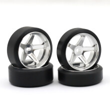 (5.5?? Silver) For Wltoys 1/28 Series RC Car Metal Wheels Trail Drift Tyre Conversion Parts