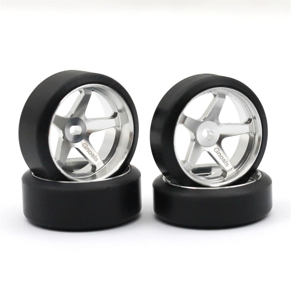 (5.5Â¡Ã£ ) For Wltoys 1/28 Series Rc Car Metal Wheels Trail Drift Tyre Conversion Parts Silver 123643858576