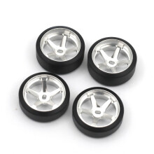 (2.5?? Silver) For Wltoys 1/28 Series RC Car Metal Wheels Trail Drift Tyre Conversion Parts