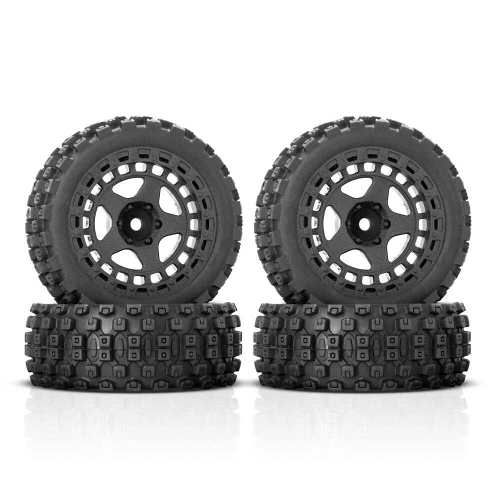 (A) 4Pcs Wheel Hub Tires For Arrma 1/18 2S Typhon Grom Rc Crawler Car Upgrade Parts 320997465522