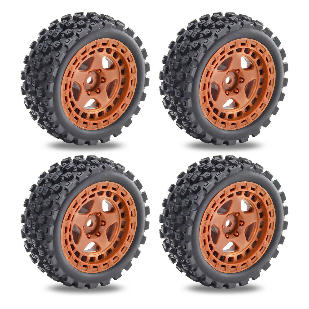 (B) 4Pcs Wheel Hub Tires For Arrma 1/18 2S Typhon Grom Rc Crawler Car Upgrade Parts 320997465539