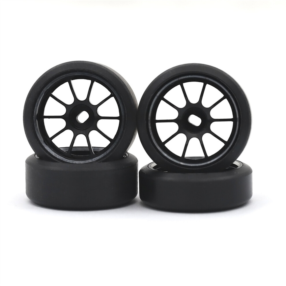 ( 1.5??) 1/28 Rc Upgrade Drift Tyres 1.5??Metal Wheel Trail For Wltoys 28413 Mini-Z Series Black 320997465454