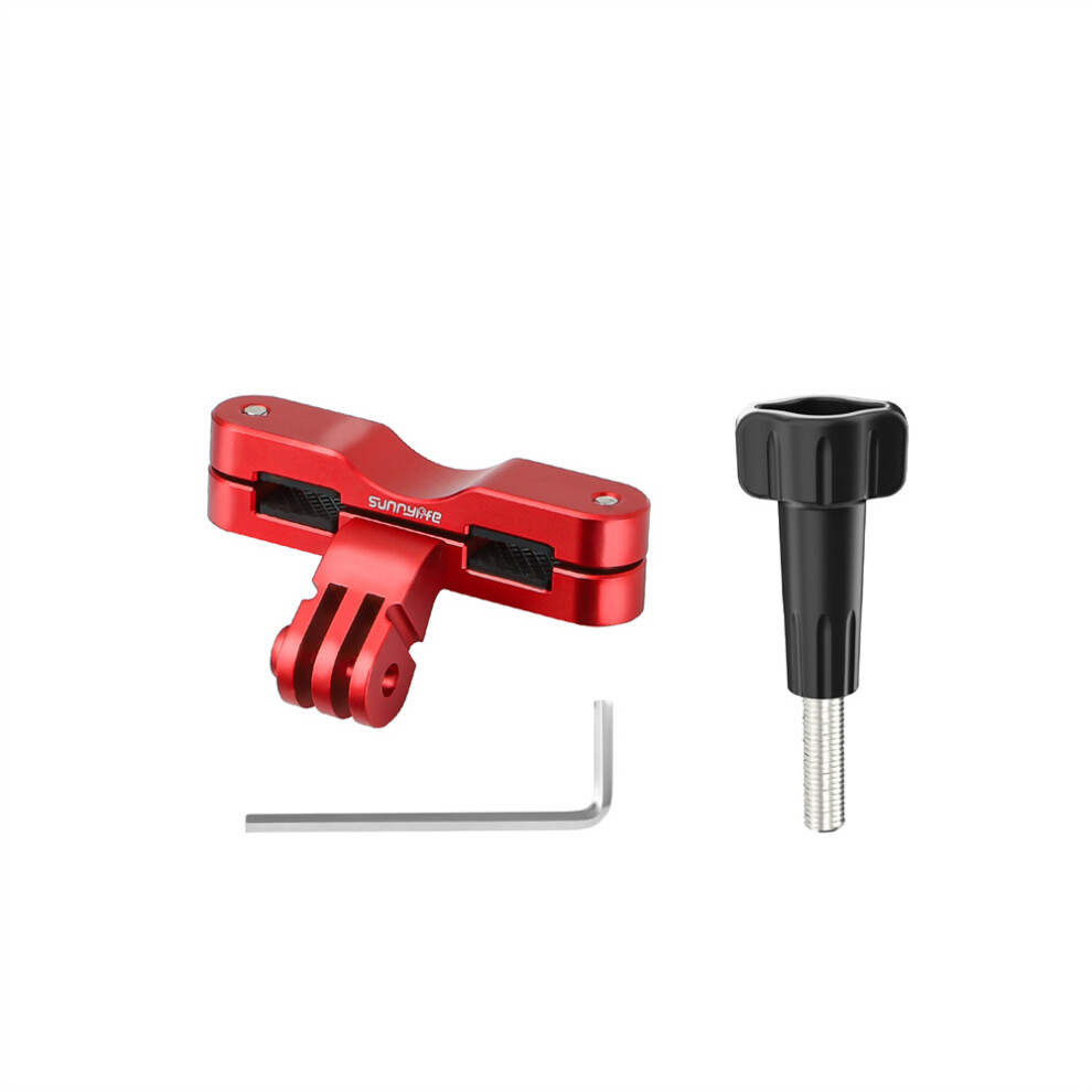 (Red) Bike Seat Rail Mount Action Camera Bicycle Clamp Road Mountain Bike Clip For Dji Action 5 Pro/Insta360 Go 3S Red 320997467342