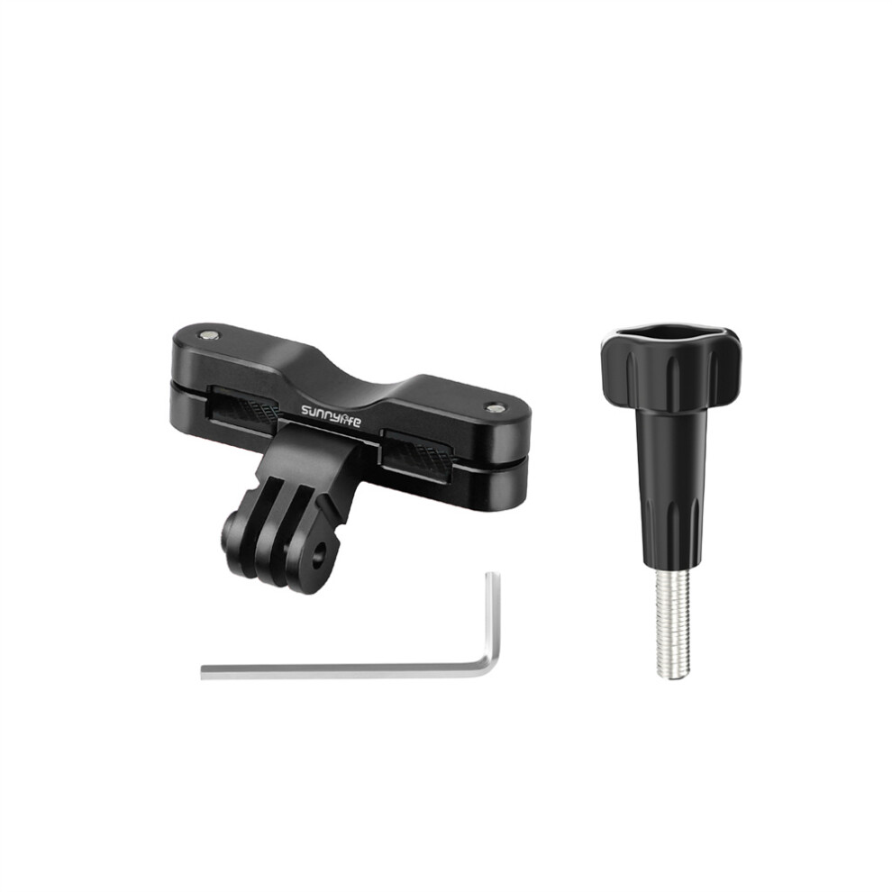 (Black) Bike Seat Rail Mount Action Camera Bicycle Clamp Road Mountain Bike Clip For Dji Action 5 Pro/Insta360 Go 3S Black 320997467359