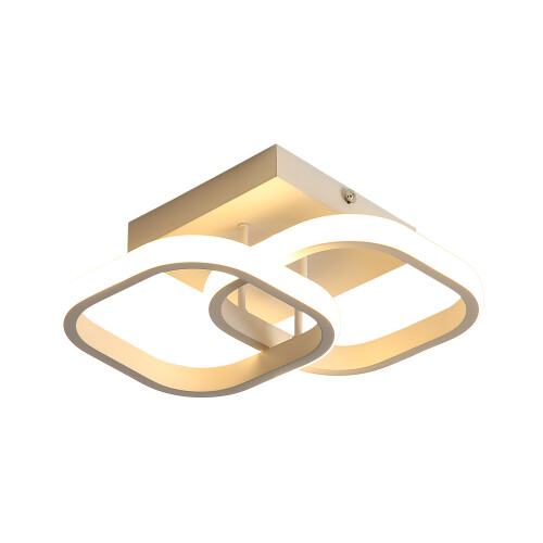 Goeco LED Ceiling Light, Modern, 22 W, Square, White, 3000K/4500K/6500K