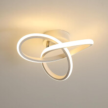 Goeco LED Ceiling Light White 22 W for Kitchen Hallways Warm White 3000 K