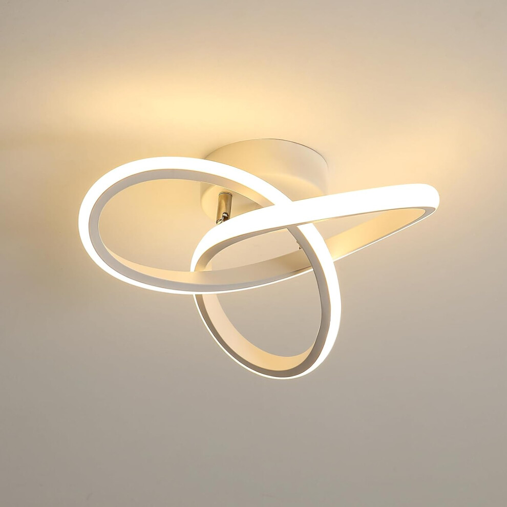 Goeco Led Ceiling Light White 22 W For Kitchen Hallways Warm White 3000 K