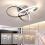 Goeco LED Ceiling Light, Dimmable, Bedroom Ceiling Light, 36W, Modern Silver 1