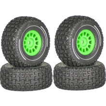 (Green) Plastic Tyre Wheel Trail Replacement Parts for Arrma Mojave 1/14 RC Car