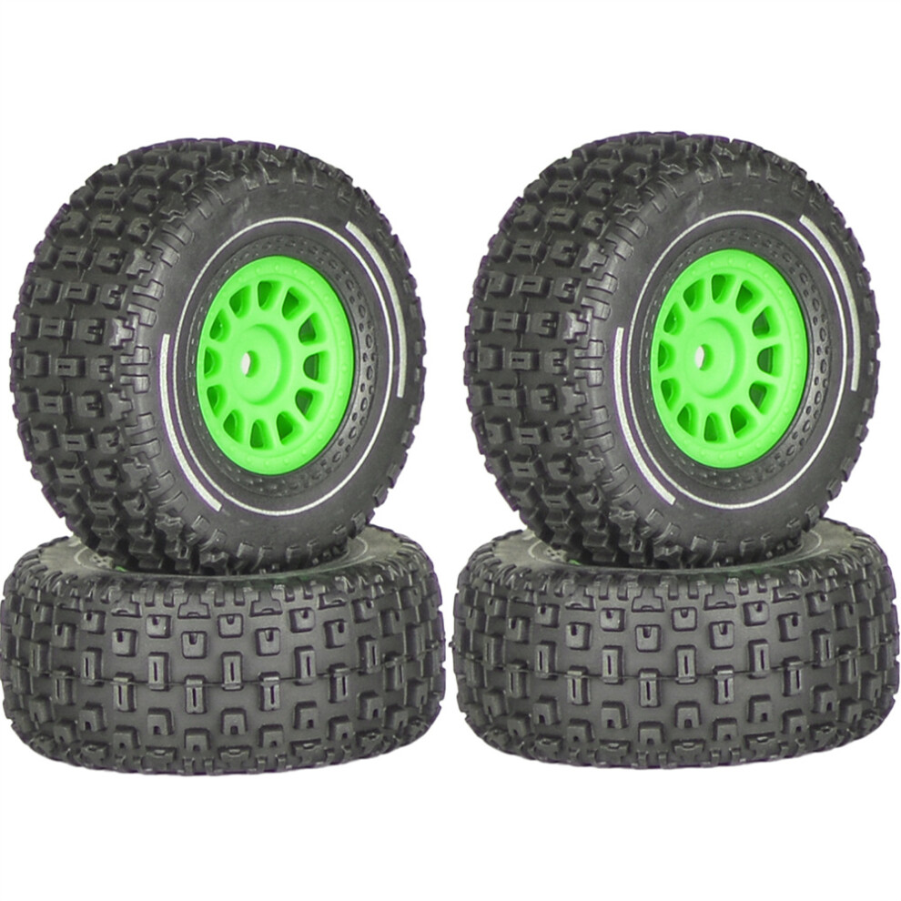 (Green) 4Pcs Rc Car Upgrade Modification Plastic Tyres For Arrma 1/14 Mojave Grom Green 320997467977