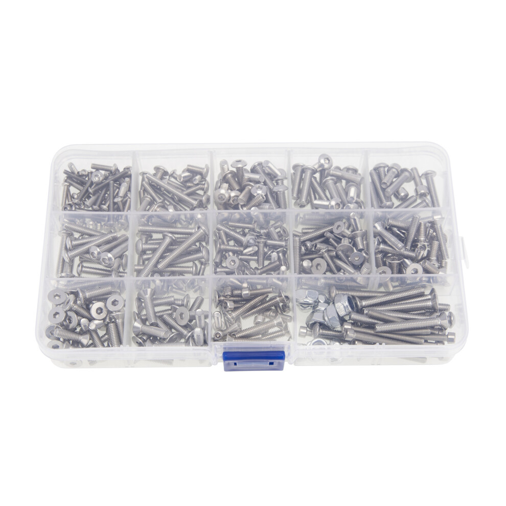 433Pcs Stainless Steel Hex Head Screw Kit For Axial Scx6 4Wd 1/6 Crawler Car 320997434405
