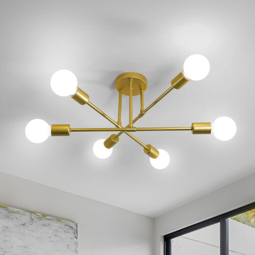 Goeco Industrial Ceiling Light Vintage Metal Pendant Light E27 Ceiling Light
