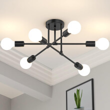Goeco Ceiling Light Vintage Industrial Retro Chandelier for Hallway Bedroom