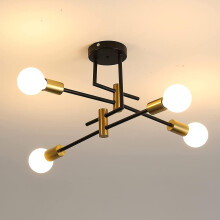 Goeco Vintage Ceiling Light E27 Industrial Ceiling Lights Modern Chandelier
