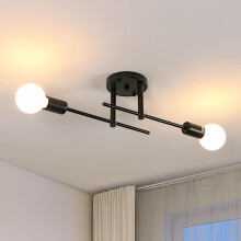 Goeco Ceiling Light Vintag, E27, Modern Chandelier for Living Room Bedroom