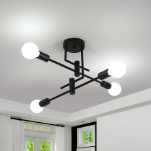 Goeco Vintage Ceiling Light, Industrial Ceiling Lights, for Bedroom, Kitchen