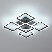 Goeco LED Ceiling Light, 61W 6500K Black Square Design Acrylic Ceiling Light