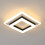 Goeco LED Ceiling Light, Modern Geometric Ceiling Light, 24W, White  Acrylic 1