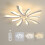 Goeco Dimmable LED Ceiling Light, Living Room Remote Control 48W 70cm White 1