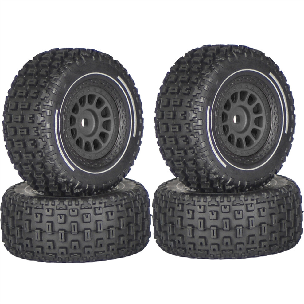 (Black) 4Pcs Rc Car Upgrade Modification Plastic Tyres For Arrma 1/14 Mojave Grom Black 320997467953