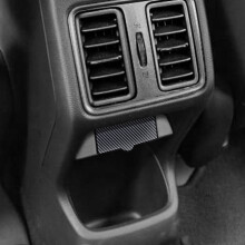 Auto Koolstofvezel Achter USB Lader Poort Luchtuitlaat Vent Trim Panel Beschermhoes voor HRV HR-V Vezel 2021 2022