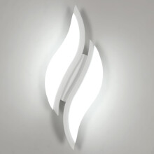 Goeco LED Wall Light Modern Indoor Wall Light 12 W White Acrylic 6500 K