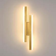 Goeco LED Interior Wall Light 16W Gold Modern LED Wall Lamp Warm White 3000K