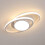 Goeco Modern LED Ceiling Light, Flat White Planets, 39W, for Bedroom, 3000K 1