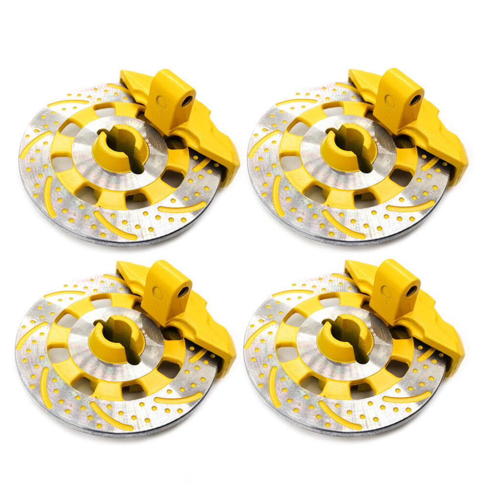 (Yellow) Metal Brake Disc Caliper Hub For Traxxas Udr Unlimited Desert Racer 1/7 Rc Car Yellow 320997436775
