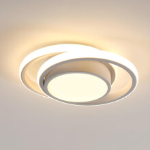 Goeco LED Ceiling Light, 32 W, Modern, White, Round, 3000 K, for Bedrooms